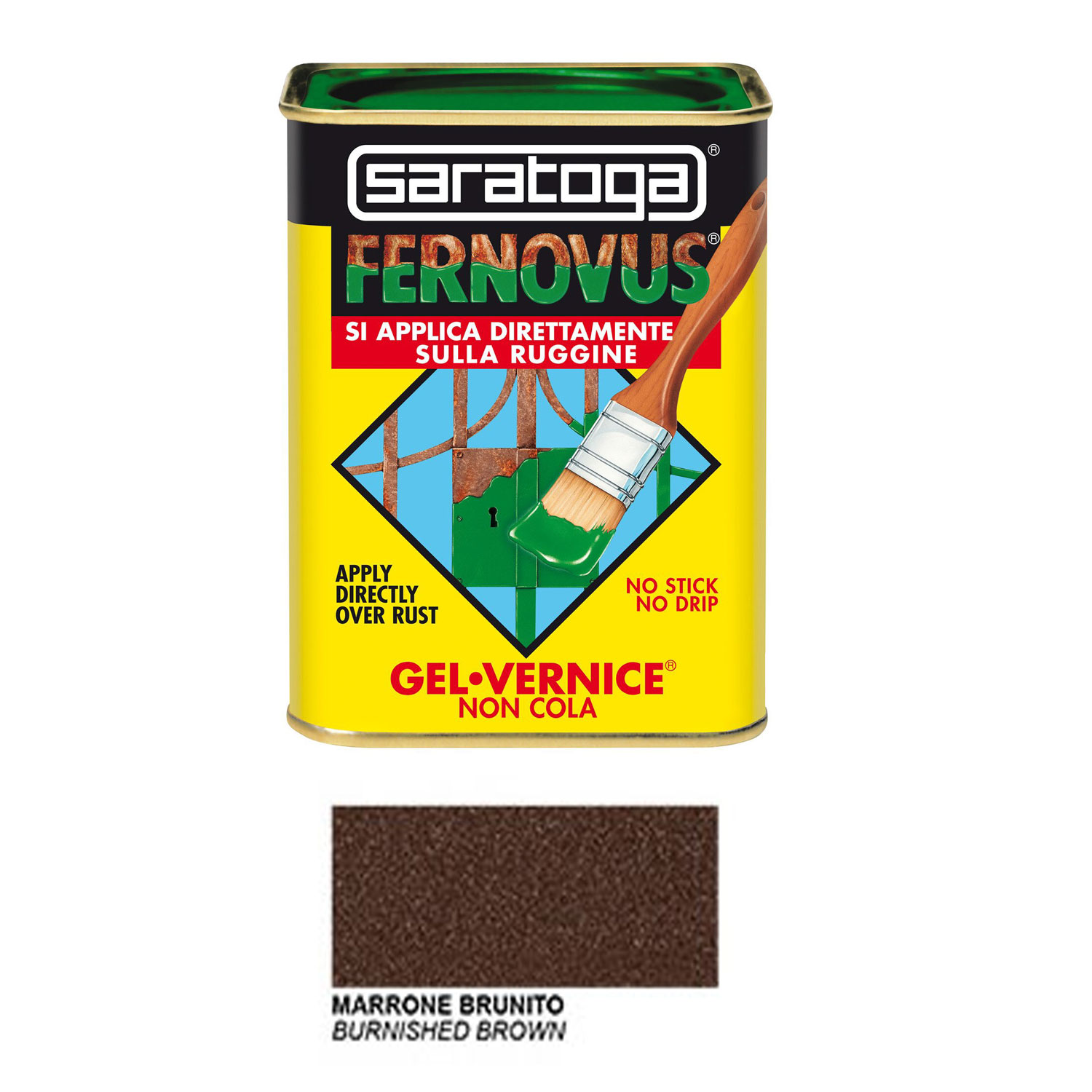 Barattolo Vernice Micacei Saratoga Marrone Brunito 750 ml