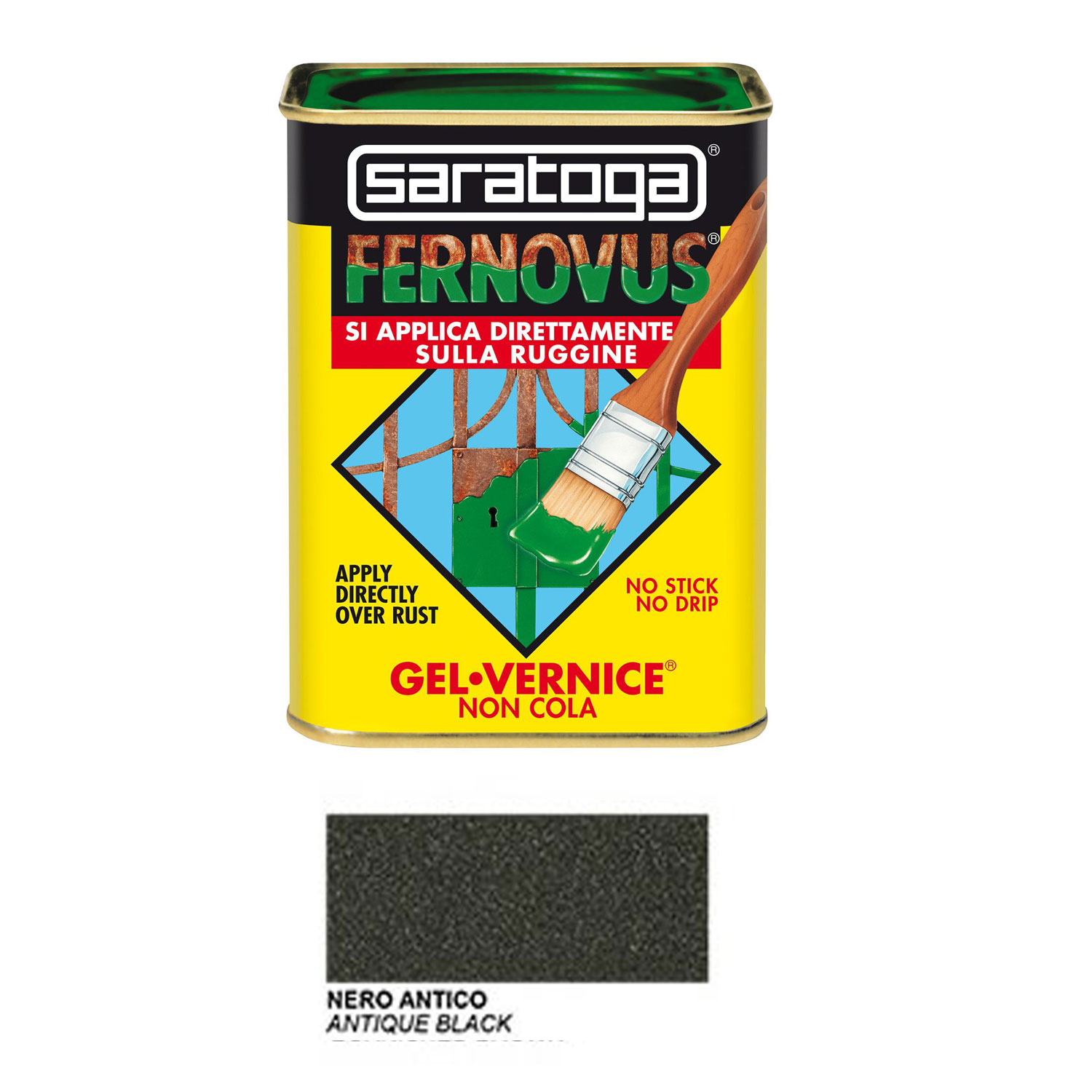 Barattolo Vernice Micacei Saratoga Nero Antico 750 ml
