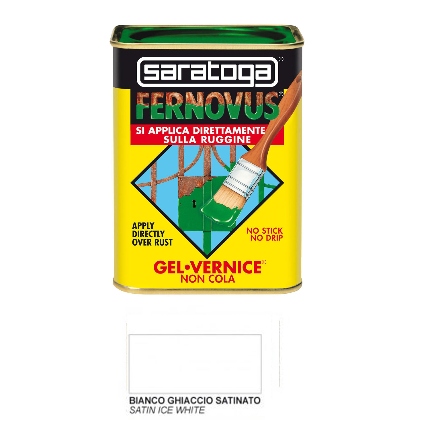Barattolo Vernice Saratoga Bianco Ghiaccio Satinato 750 ml