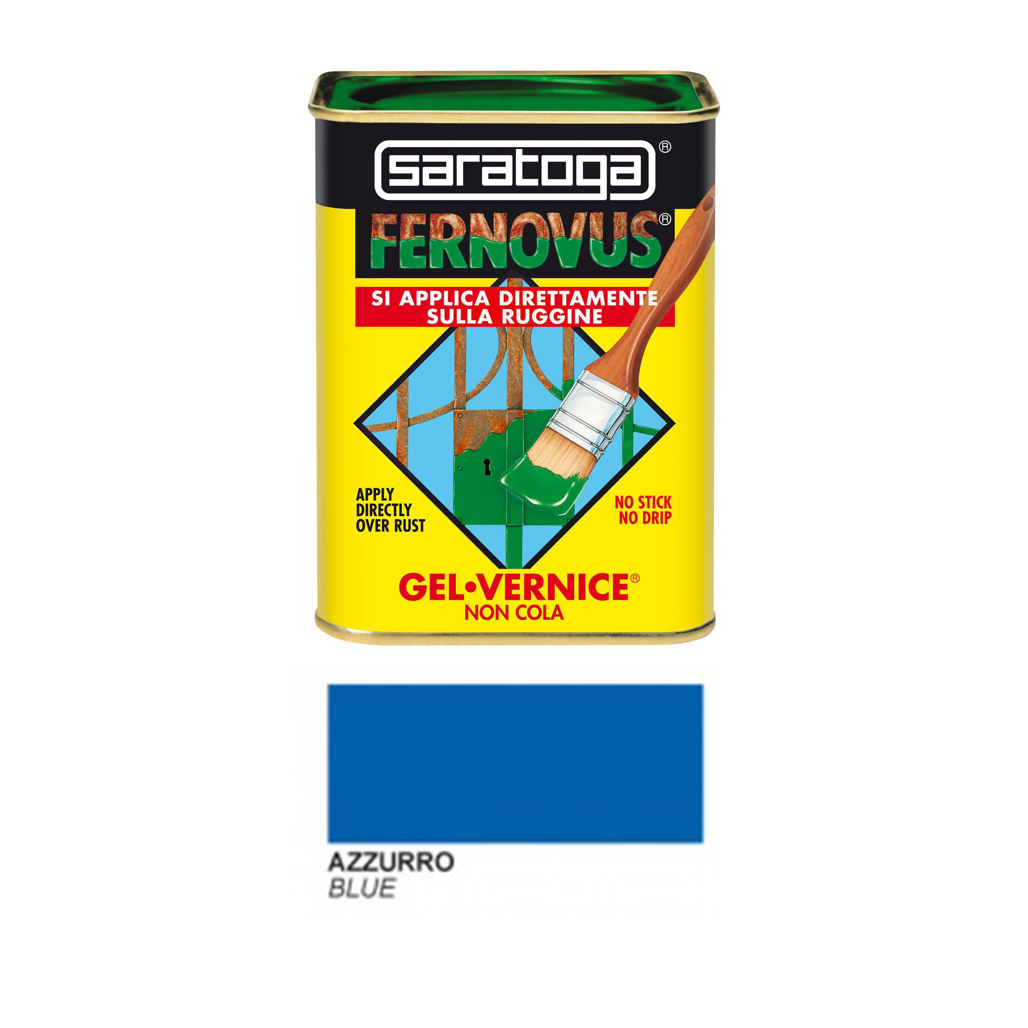 Barattolo Vernice Saratoga Brillante Azzurro 750ml