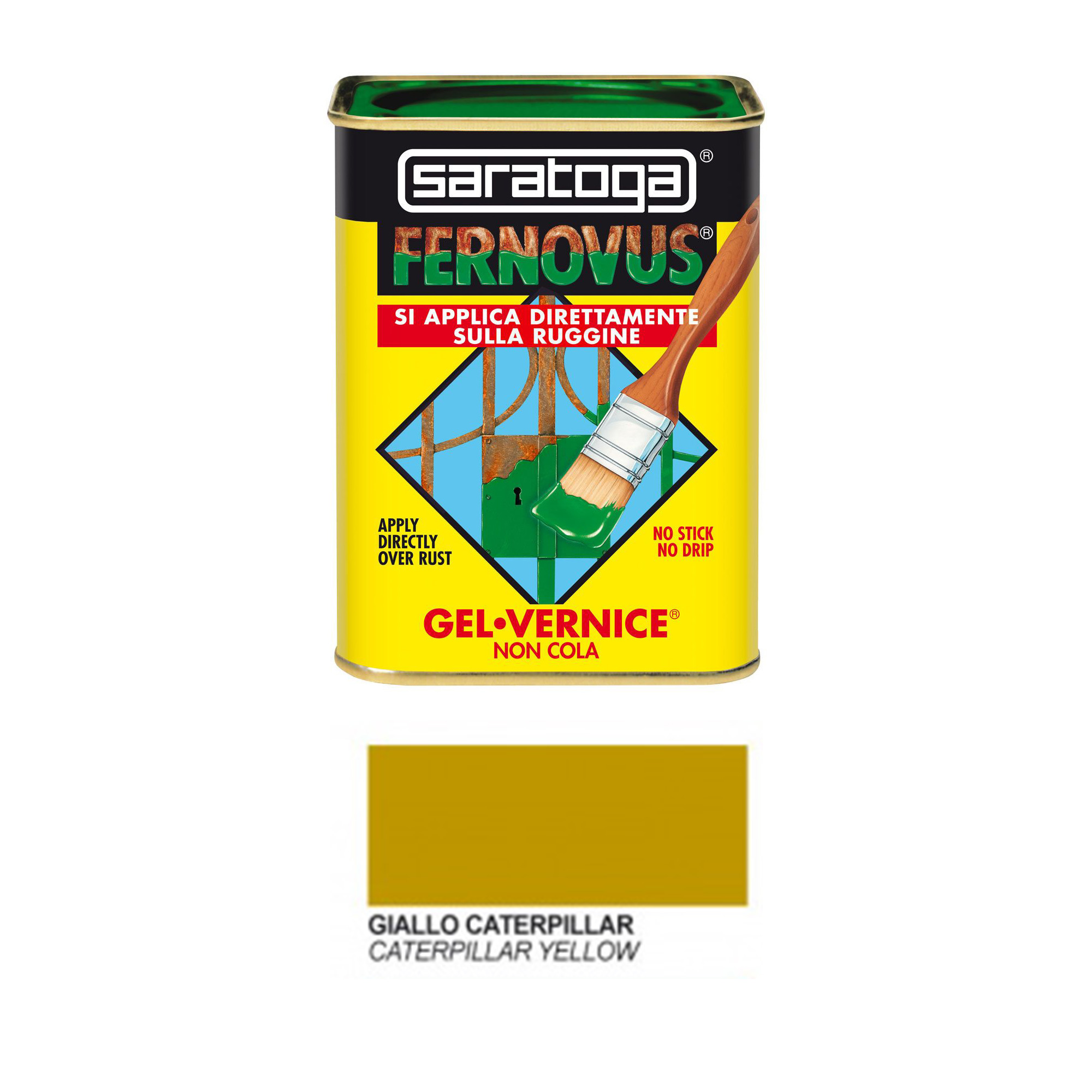 Barattolo Vernice Saratoga Brillante Giallo Caterpillar 750ml