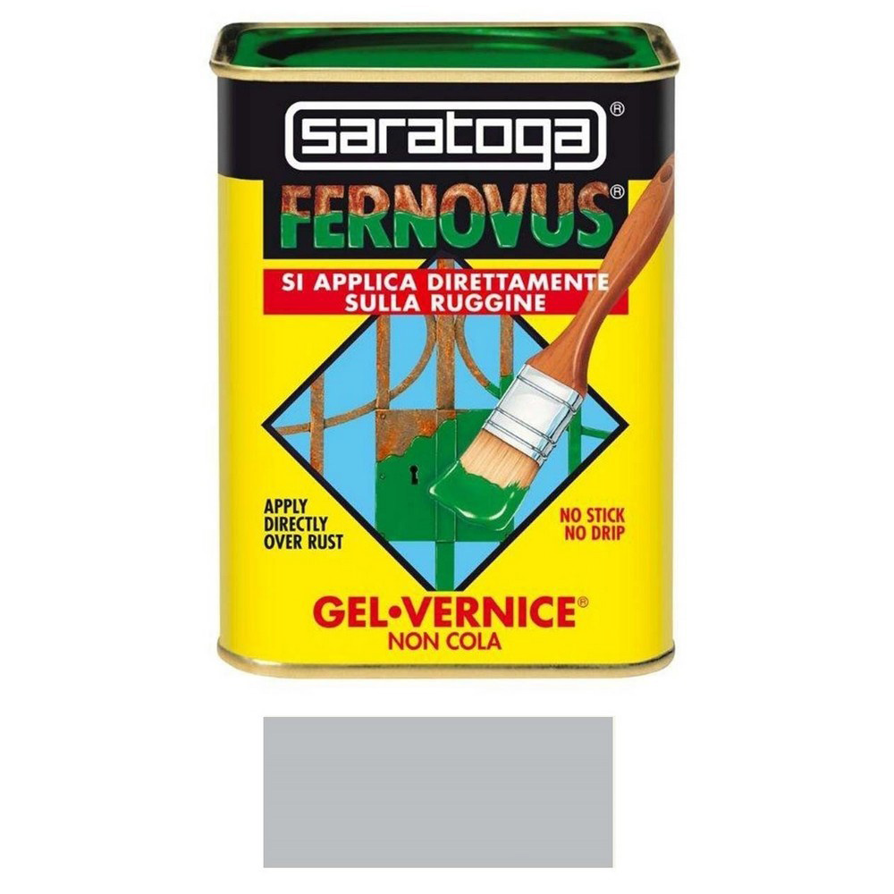 Barattolo Vernice Saratoga Brillante Grigio Perla 750ml