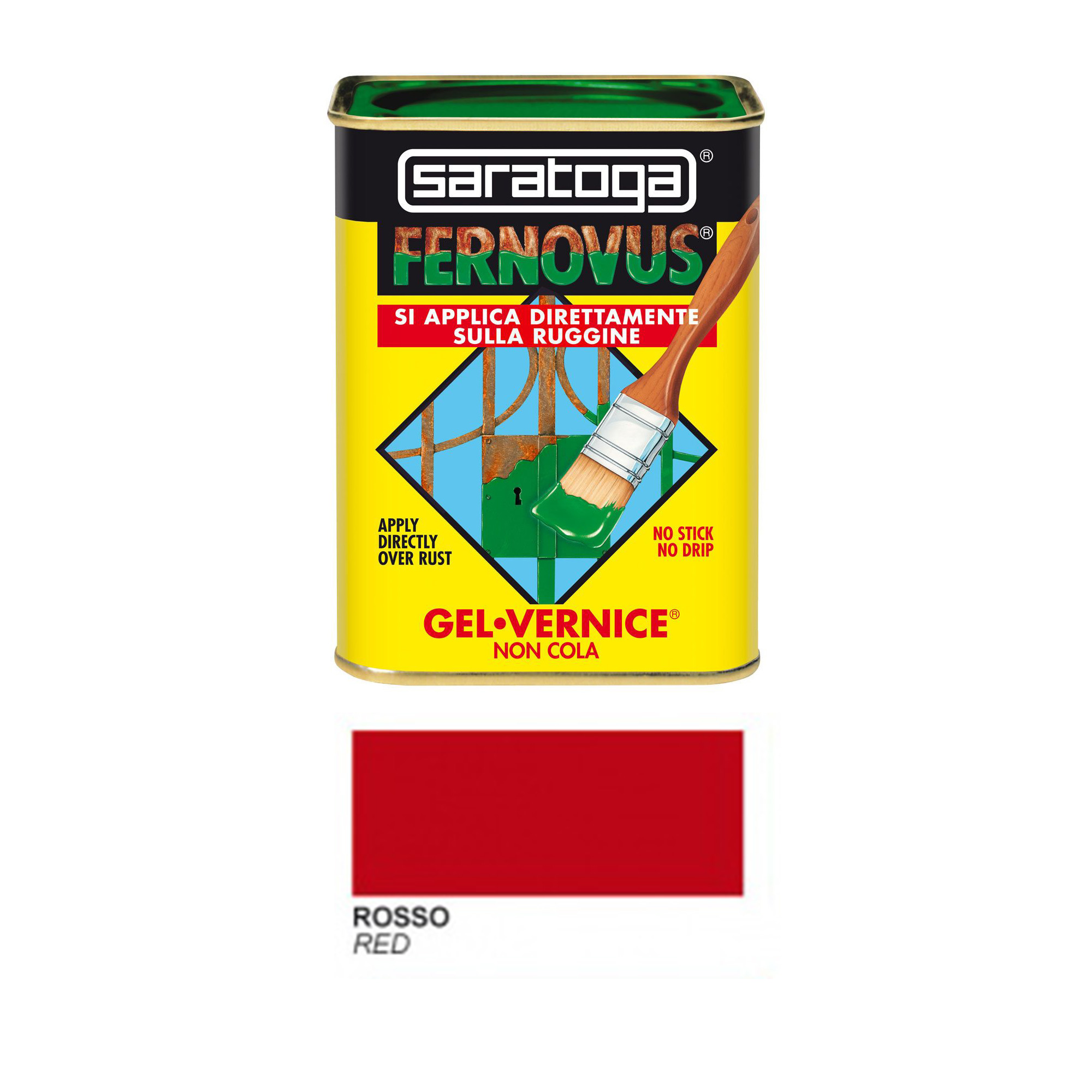 Barattolo Vernice Saratoga Brillante Rosso 750ml