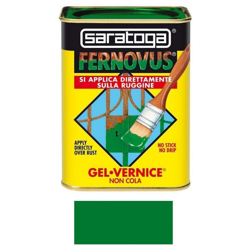 Barattolo Vernice Saratoga Brillante Verde Prato 750ml