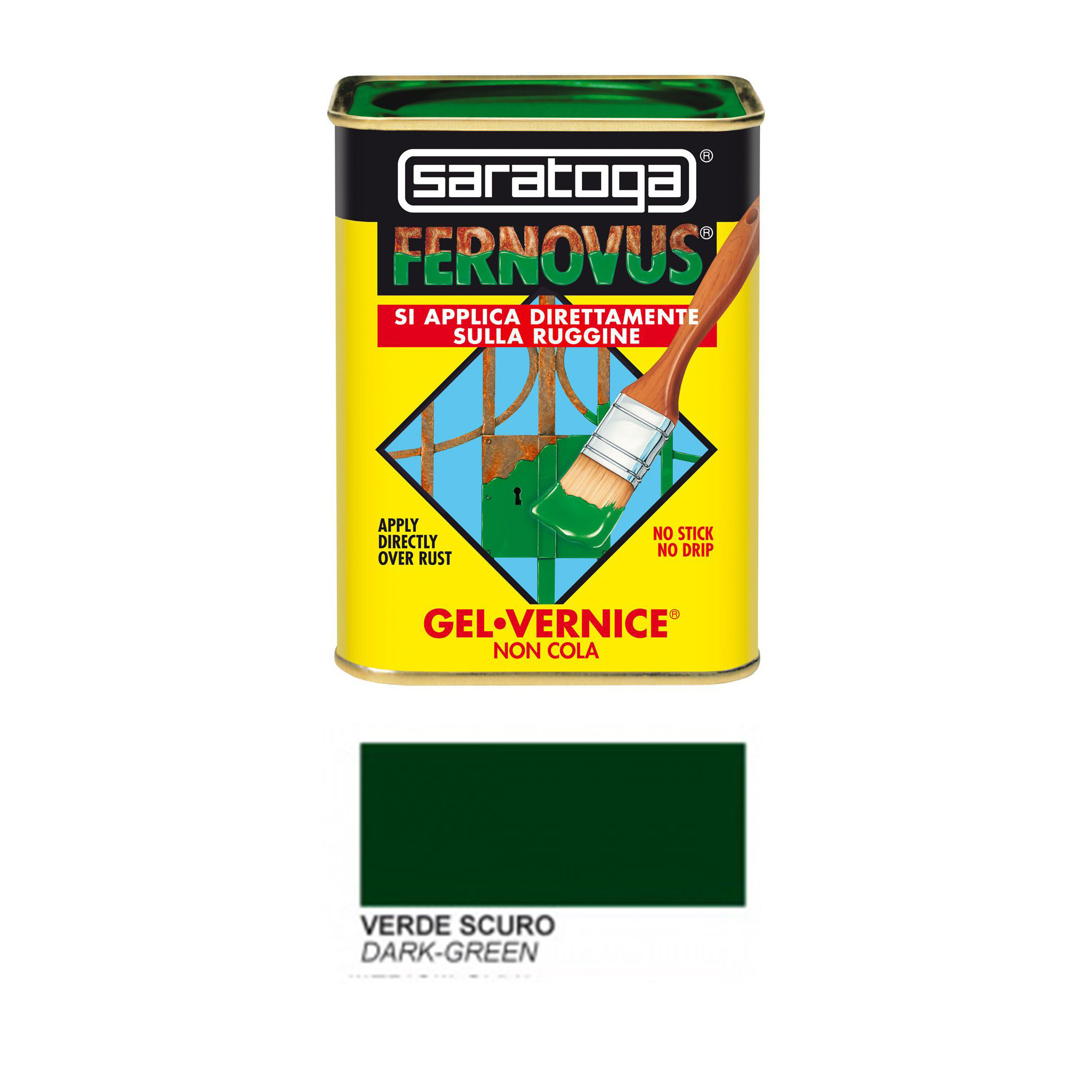 Barattolo Vernice Saratoga Brillante Verde Scuro 750ml