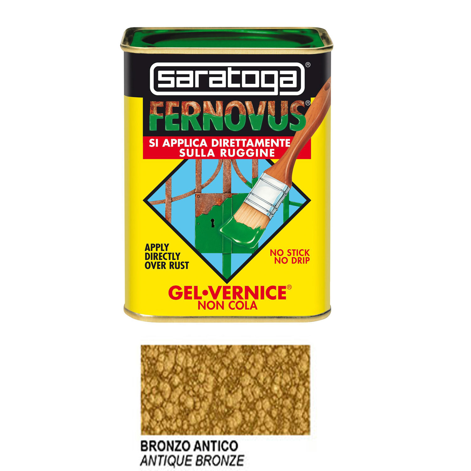 Barattolo Vernice Saratoga Martellati Bronzo Antico 750 ml