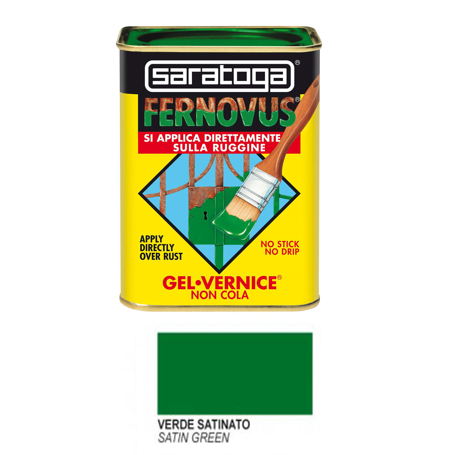 Barattolo Vernice Saratoga Verde Satinato 750 ml