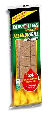 Diavolina Accendifuoco Cubetti confezione 24 pezzi