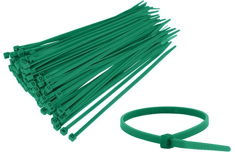 FASCETTA CABLAGGIO VERDE 2.5X100 conf. 100