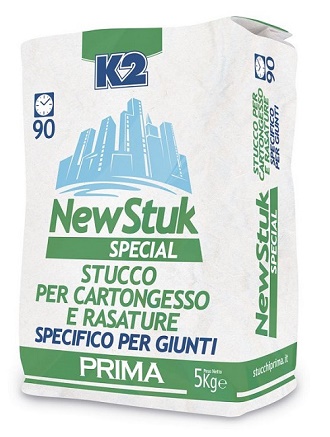 K2 STUCCO IN POLVERE X CARTONGESSO 90 MIN. 5 KG