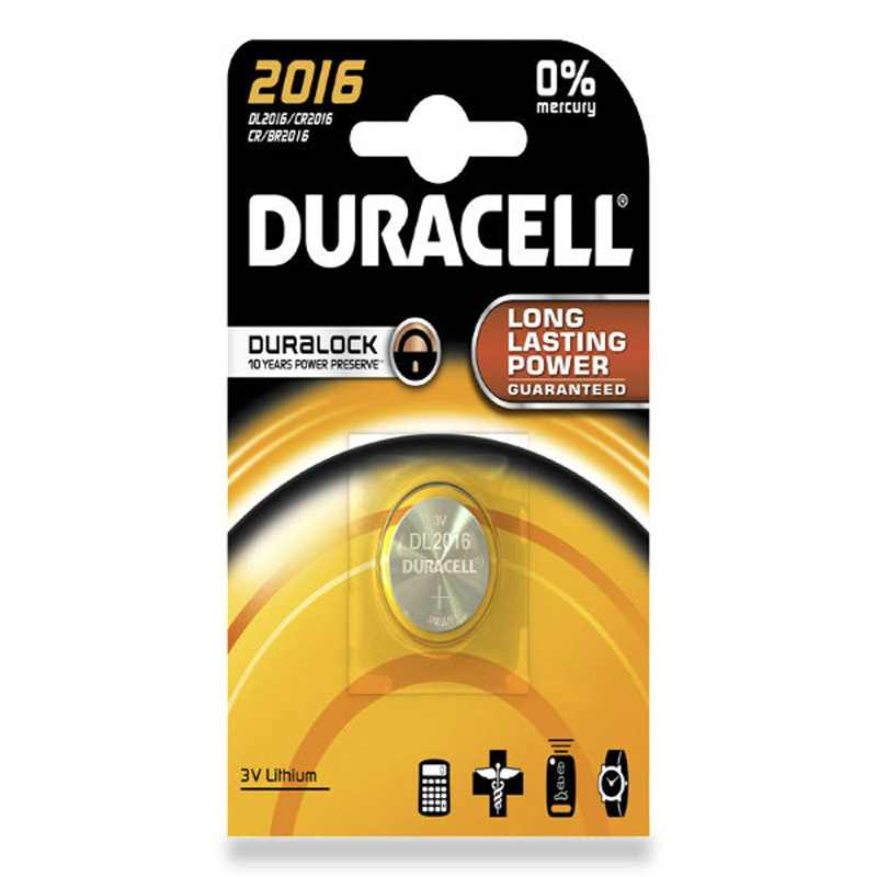 Pila Duracell Bottone DL2016 Litio 3V