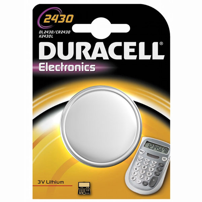 Pila Duracell Bottone DL2430 Litio 3V