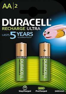 PILE DURACELL AA RICARICABILI BLISTER 2PZ STILO