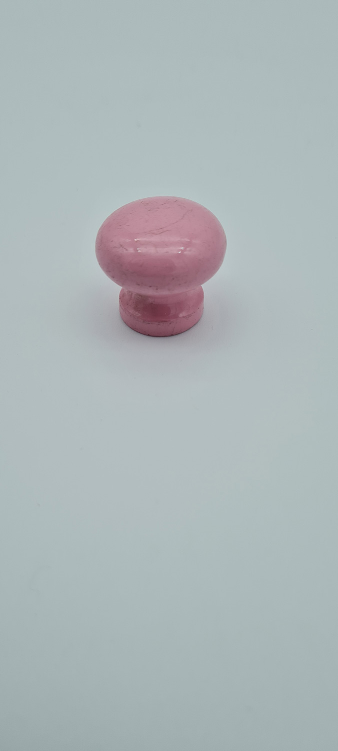 Pomolo Armadio Donafer Tondo Rosa Diametro 30 mm