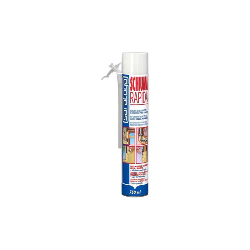 SARATOGA SCHIUMA POLIURETANICA AUTOESPANDENTE RAPIDA 750ML