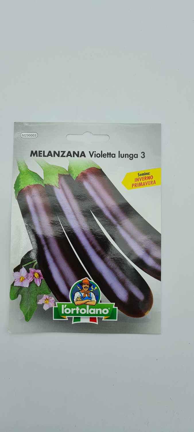 Sementa Melanzana L’ortolano Violetta Lunga 3