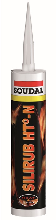 SOUDAL SILICONE ALTA TEMPERATURA NEUTRO NERO ML.310