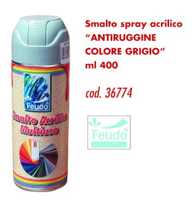 SPRAY ACRILILICO ANTIRUGGINE GRIGIO ML400