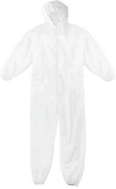 TUTA PROTETTIVA CON CERNIERA LIFEGUARD TG.XL BIANCA GR. 40