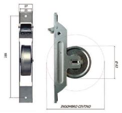 BOLIS AVVOLGITORE SEMINCASSO MT.6 INTERASSE 165 PLACCA ALLUMINIO
