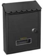 CASSETTA POSTALE CM. 21X30X7 FERRO VERNICIATA NERA