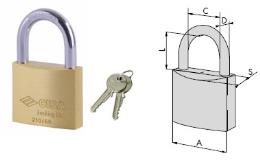 CISA LUCCHETTO LOGO 21010 30