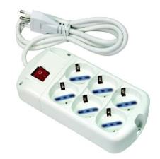 MULTIPRESA SYNTESY 6 PRESE BIPOLARE SCHUKO COMPATTA