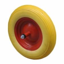 RUOTA X CARRIOLA RV PU INTERAS.CM.15 CON PERNO SENZA CUSCINETTO