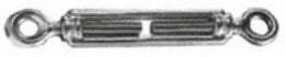 TENDITORE ZINCATO EV A DUE OCCHI MM 5 3-16 CONF. 10 Pz
